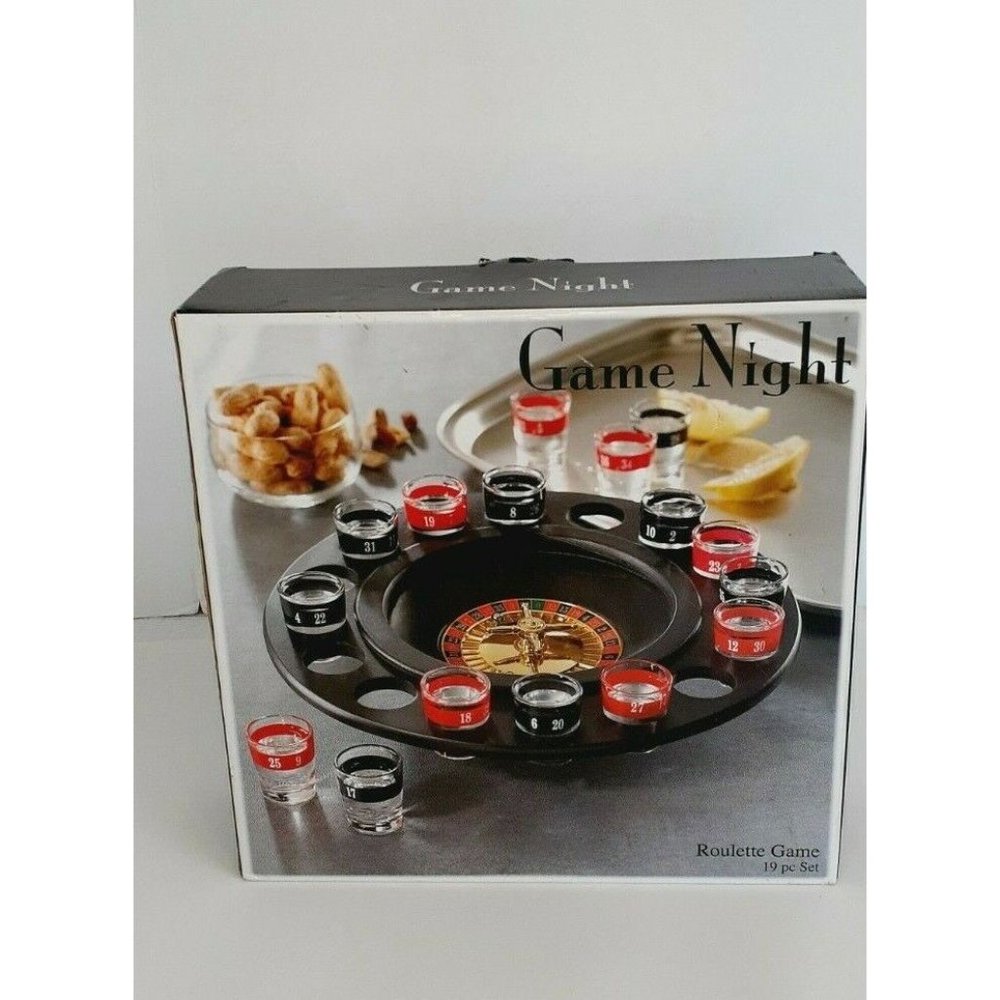 CRYSTAL CLEAR GAME NIGHT ROULETTE GAME 19 PC SET NEW
